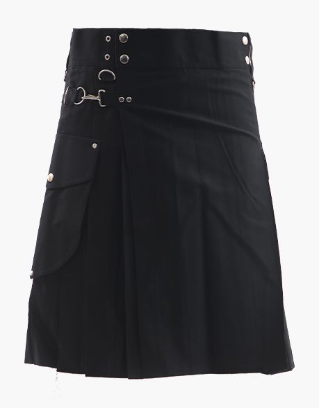 Black Cargo Kilt - Best Cargo Kilt