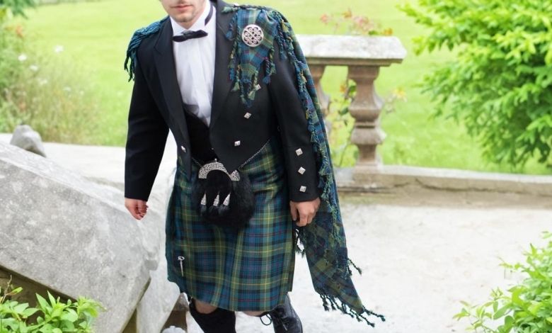 Plaid and Brooch
