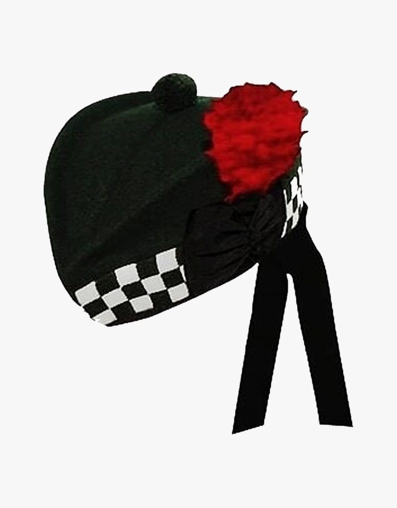 Black & White Diced Army Glengarry Hat