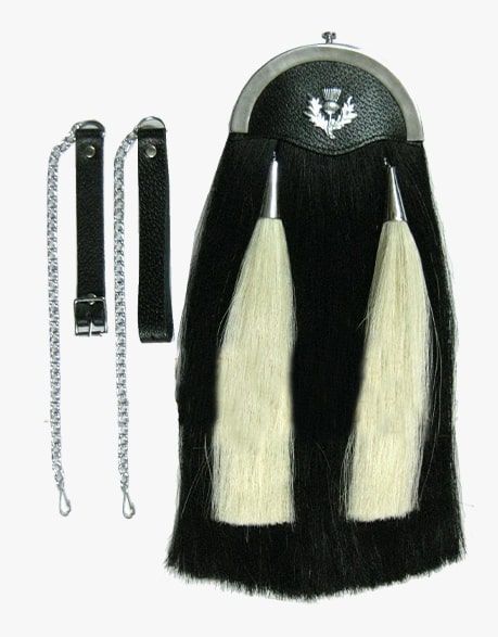 Real Horse Hair Kilt Sporran