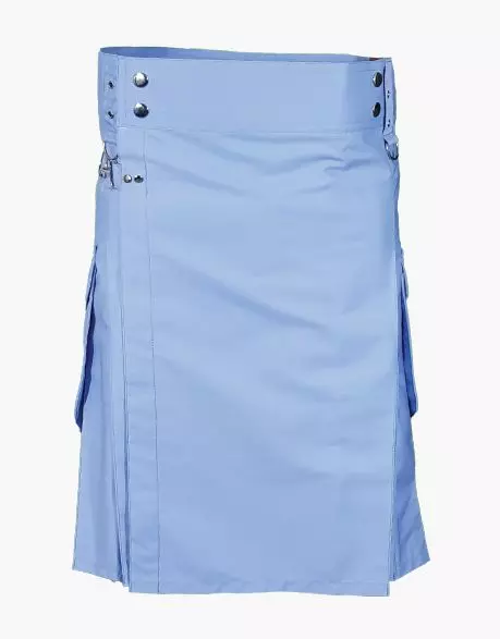 Cargo Light Blue Kilt Mens