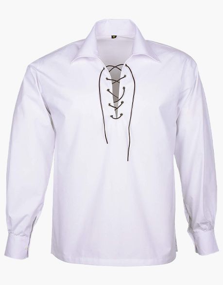 Men's White Jacobite Ghillie Shirt