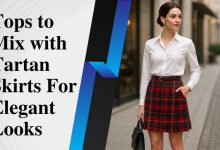 Tops to Mix with Tartan Skirts For Elegant Looks