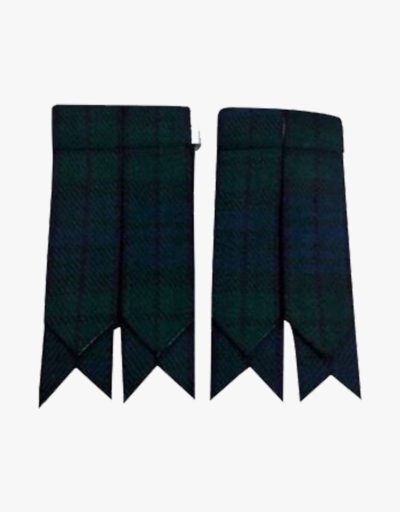 Black Watch Tartan Kilt Socks Flashes