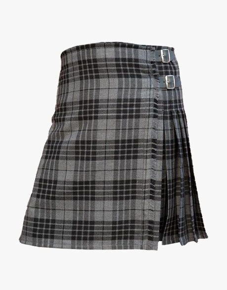 Womens Grey Watch Tartan Kilt