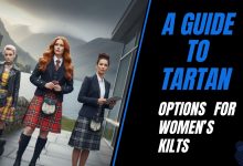 Hybrid Leather Kilts feature a leather front apron with pleats available in tartan or camo