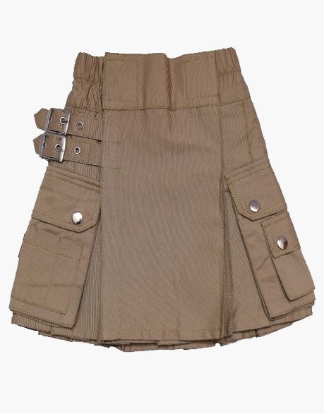 New Kids Brown Utility Kilt