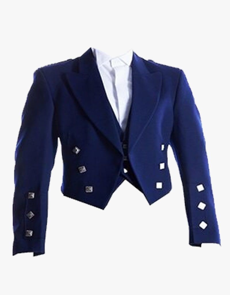 Prince Charlie Jacket with Navy Blue Waist-Coat