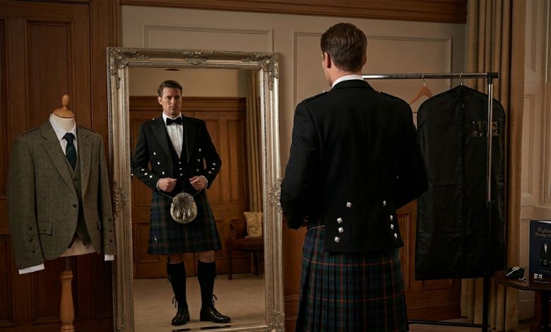 Transition into Black Tie Highland Attire