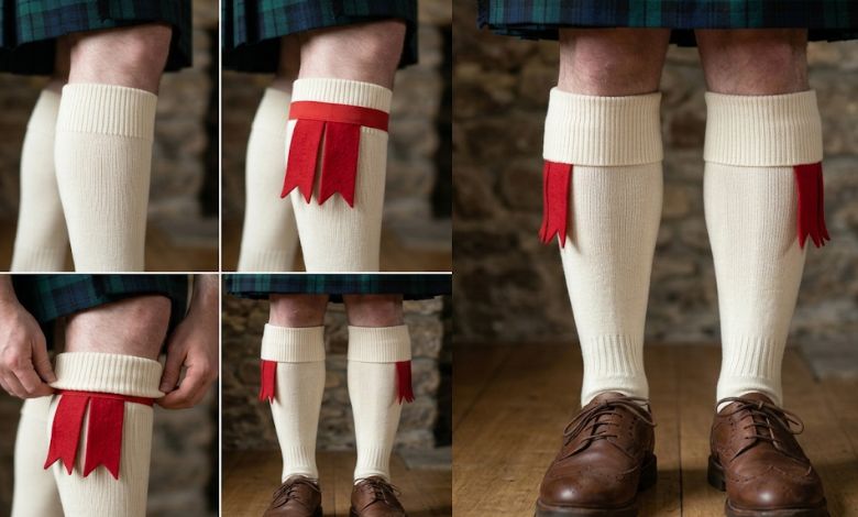 How to Wear Kilt Hose Flashes