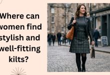 Where can women find stylish and well-fitting kilts