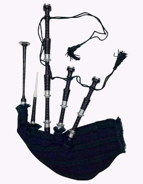 Black Watch Tartan Bagpipes Set