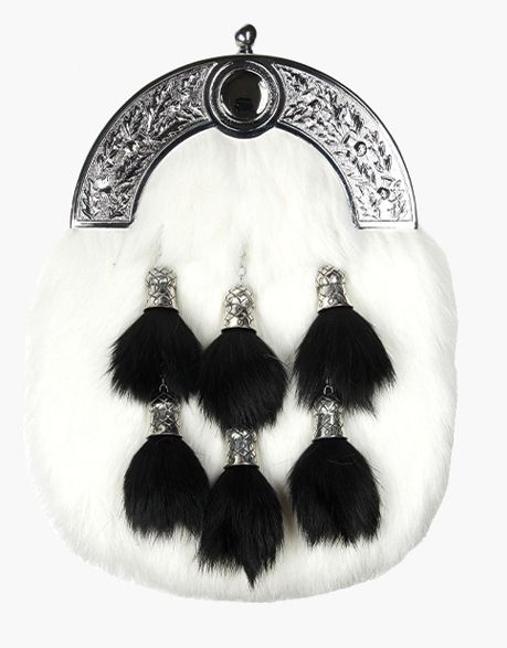 white rabbit fur sporran