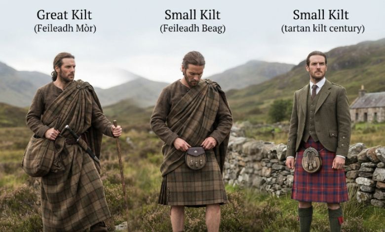 Transition of Plaid to the Small Kilt