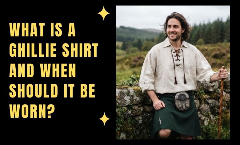 What is a ghillie shirt and when should it be worn
