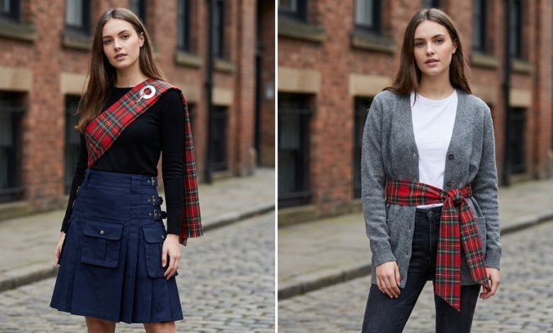 Modern Tartan Sash Styling
